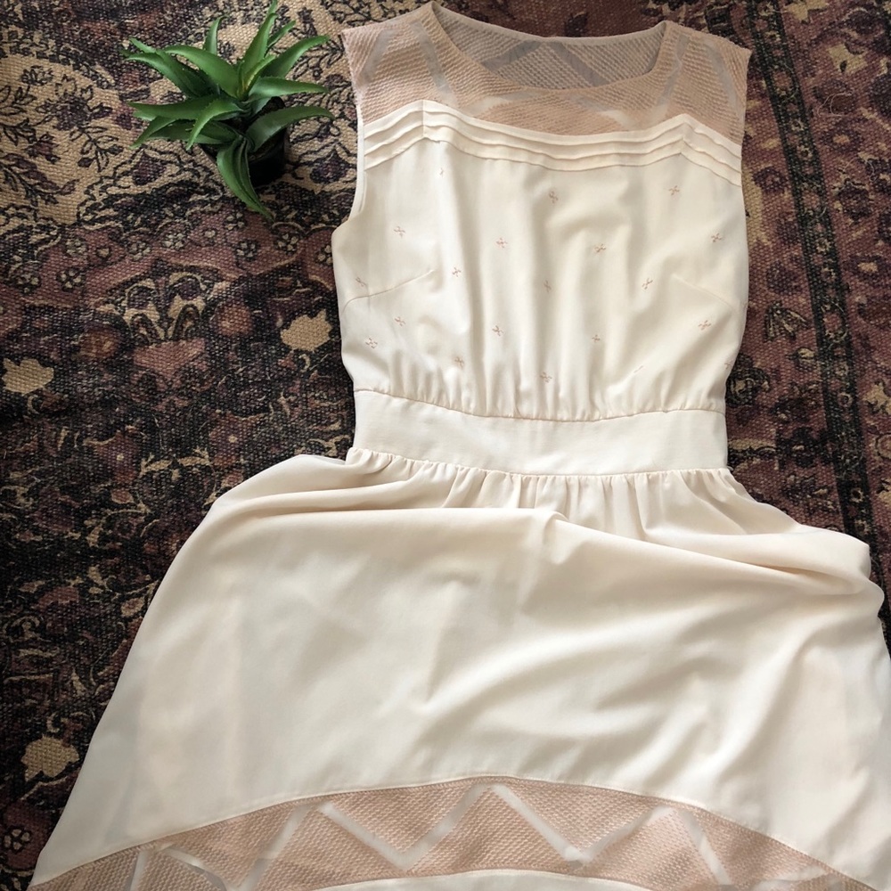 High Low off white dress. Altar’d State